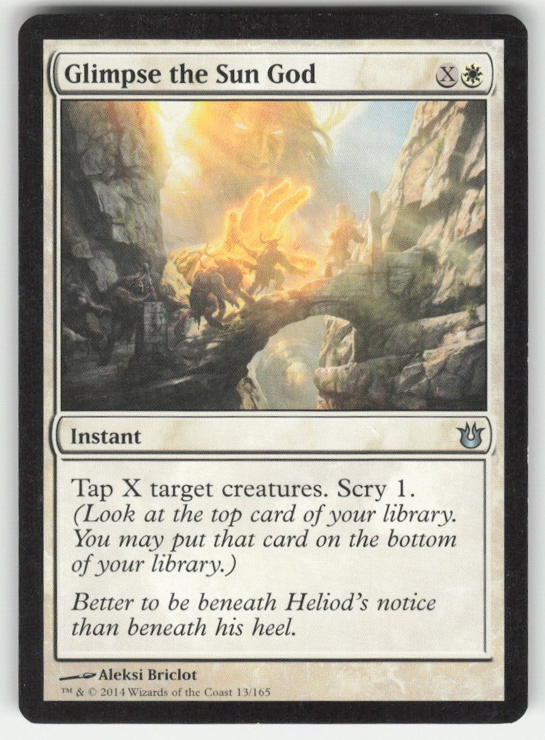 Glimpse the Sun God #13/165 Born of the Gods MTG Non-Foil English