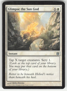 Glimpse the Sun God #13/165 Born of the Gods MTG Non-Foil English