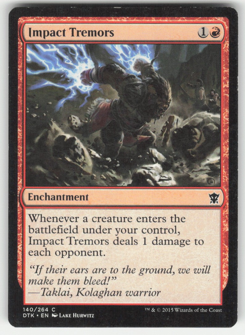 Impact Tremors #140/264 Dragons of Tarkir MTG Non-Foil English