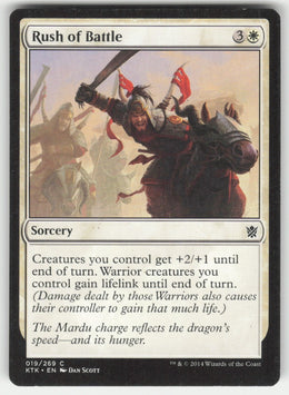 Rush of Battle #19/269 Khans of Tarkir MTG Non-Foil English