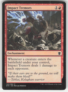 Impact Tremors #140/264 Dragons of Tarkir MTG Non-Foil English