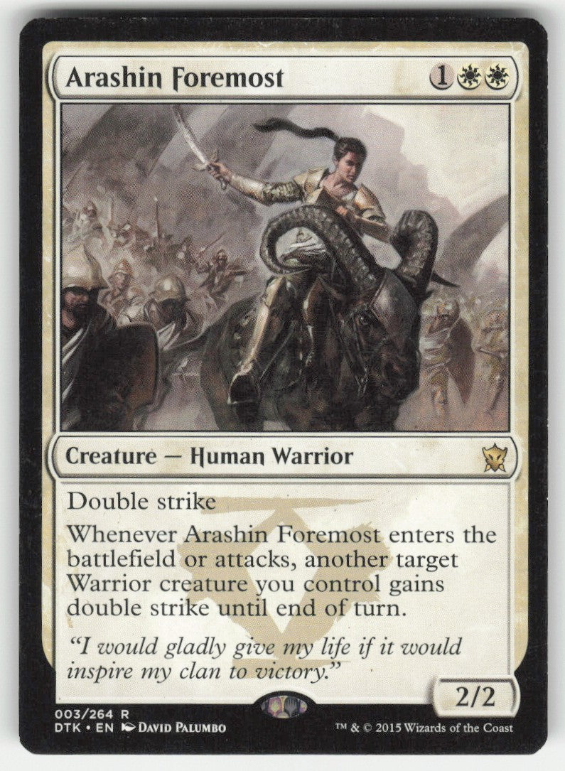 Arashin Foremost #3/264 Dragons of Tarkir MTG Non-Foil English