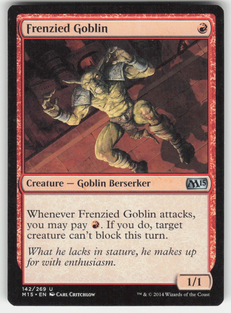 Frenzied Goblin #142/269 Magic 2015 MTG Non-Foil English