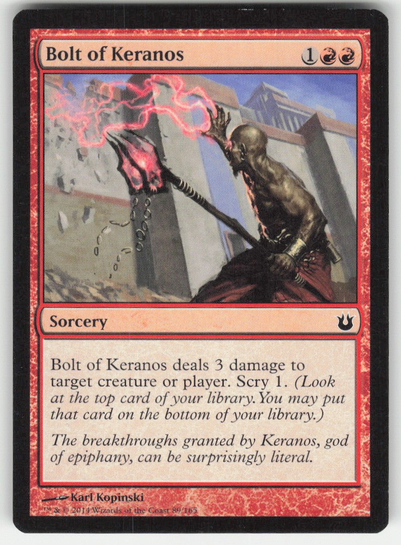 Bolt of Keranos #89/165 Born of the Gods MTG Non-Foil English