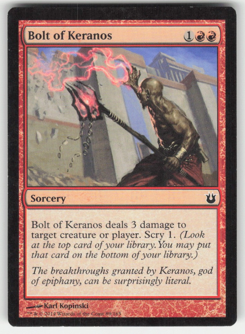 Bolt of Keranos #89/165 Born of the Gods MTG Non-Foil English