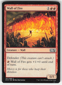 Wall of Fire #167/269 Magic 2015 MTG Non-Foil English