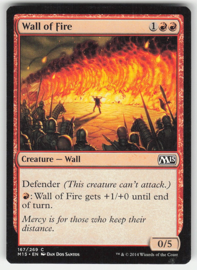 Wall of Fire #167/269 Magic 2015 MTG Non-Foil English