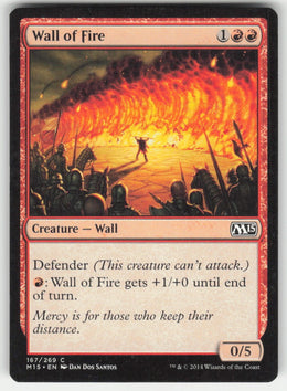 Wall of Fire #167/269 Magic 2015 MTG Non-Foil English