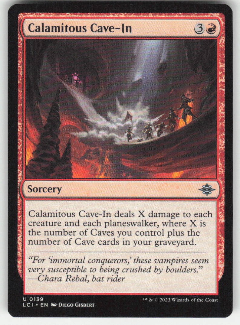 Calamitous Cave-In #139 Non-Foil