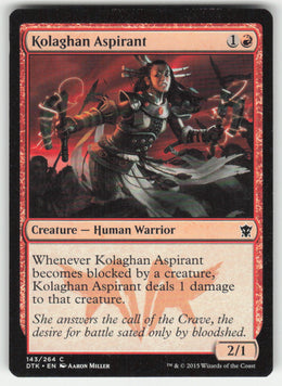 Kolaghan Aspirant #143/264 Dragons of Tarkir MTG Non-Foil English
