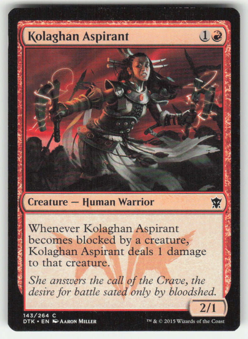 Kolaghan Aspirant #143/264 Non-Foil
