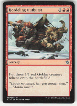Hordeling Outburst #111/269 Khans of Tarkir MTG Non-Foil English