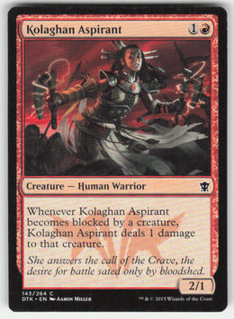 Kolaghan Aspirant #143/264 Dragons of Tarkir MTG Non-Foil English