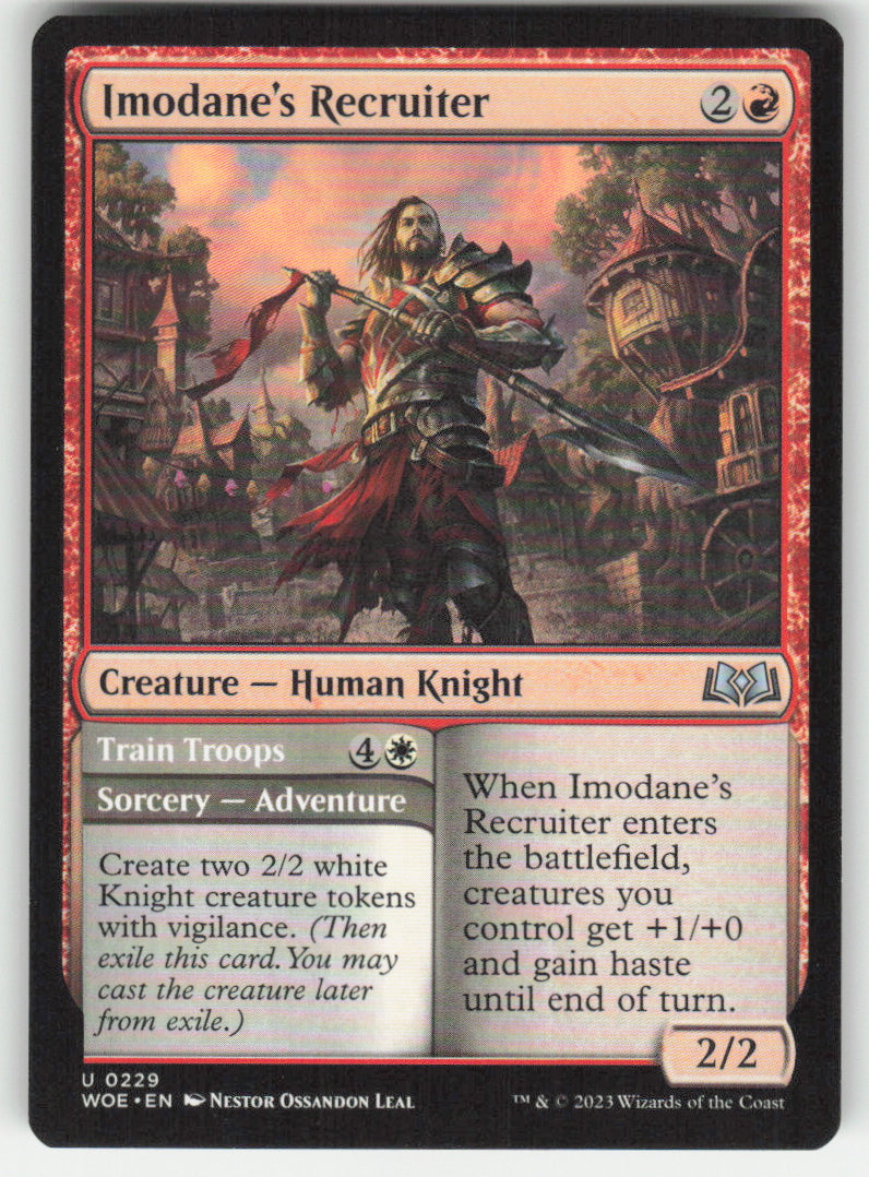 Imodane's Recruiter // Train Troops #229 Wilds of Eldraine MTG Non-Foil English
