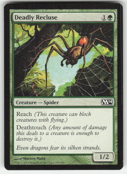 Deadly Recluse #168/249 Magic 2014 MTG Non-Foil English
