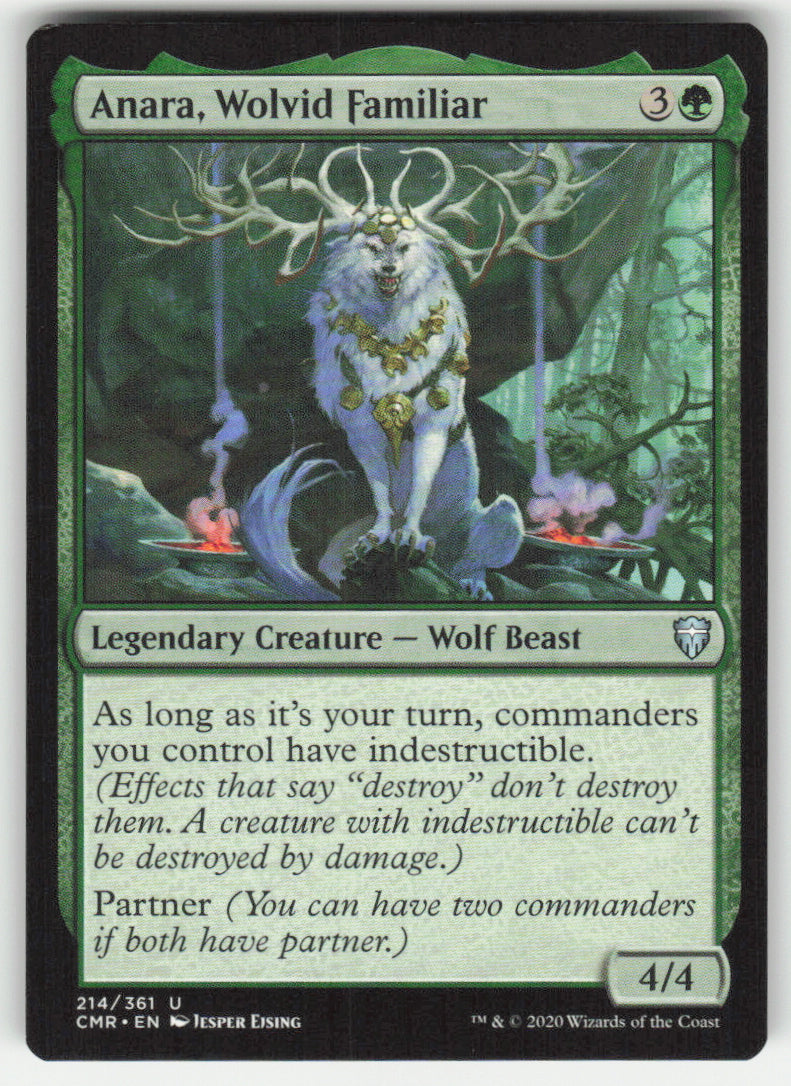 Anara, Wolvid Familiar #214/361 Commander Legends MTG Non-Foil English