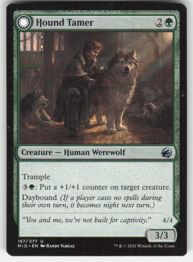 Hound Tamer // Untamed Pup #187/277 Innistrad: Midnight Hunt MTG Non-Foil