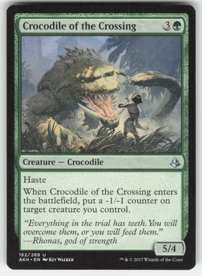 Crocodile of the Crossing #162/269 Amonkhet MTG Non-Foil English