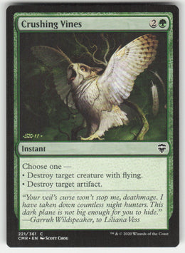 Crushing Vines #221/361 Commander Legends MTG Non-Foil English