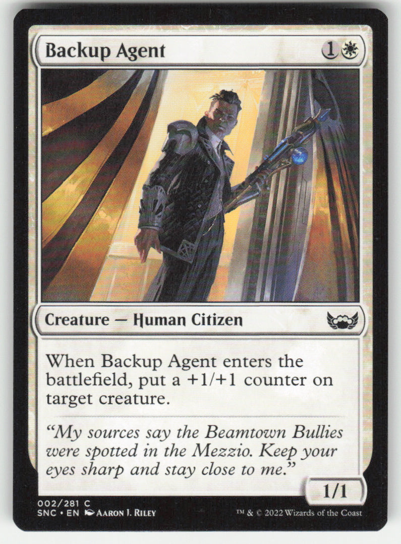 Backup Agent #2/281 Streets of New Capenna MTG Non-Foil English