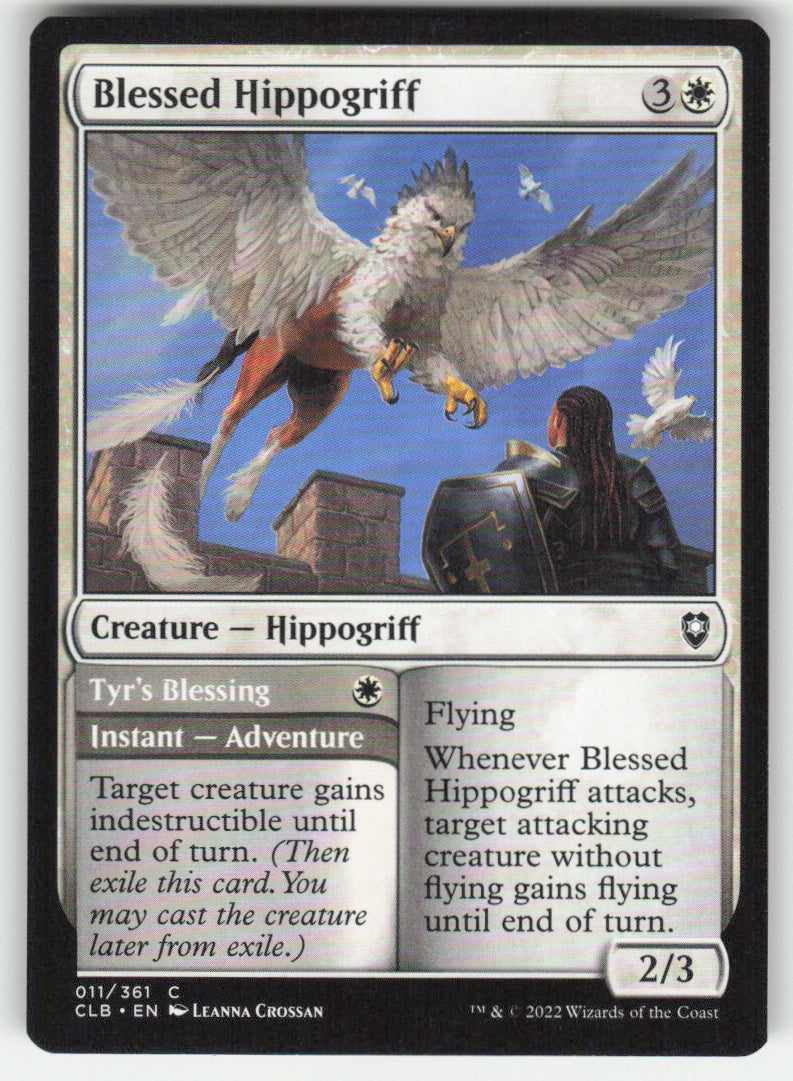 Blessed Hippogriff // Tyr's Blessing #11/361 CLB MTG Non-Foil English