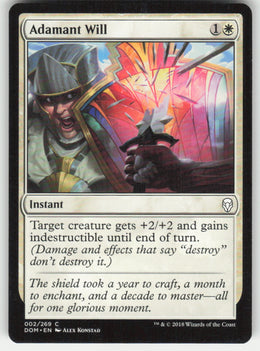 Adamant Will #2/269 Dominaria MTG Non-Foil English
