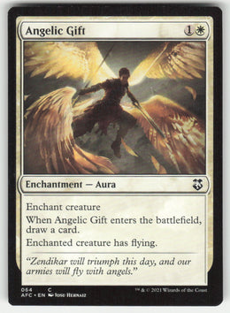Angelic Gift #64 Forgotten Realms Commander MTG Non-Foil English