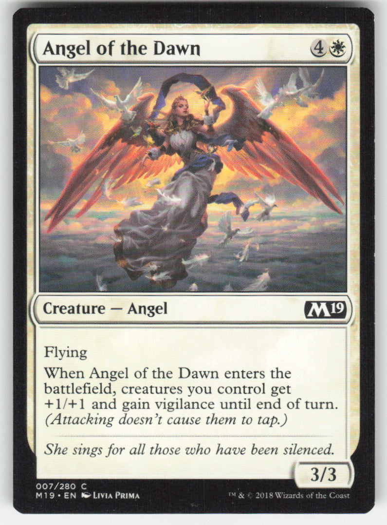 Angel of the Dawn #7/280 Core Set 2019 MTG Non-Foil English