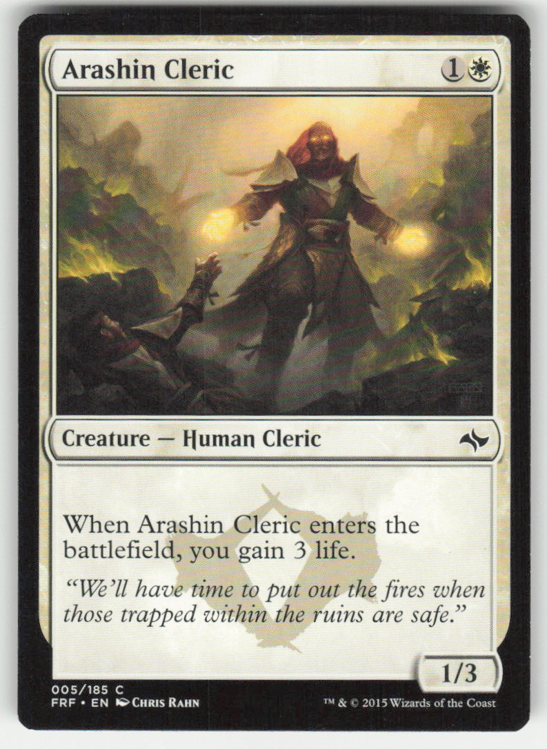 Arashin Cleric #5/185 Fate Reforged MTG Non-Foil English