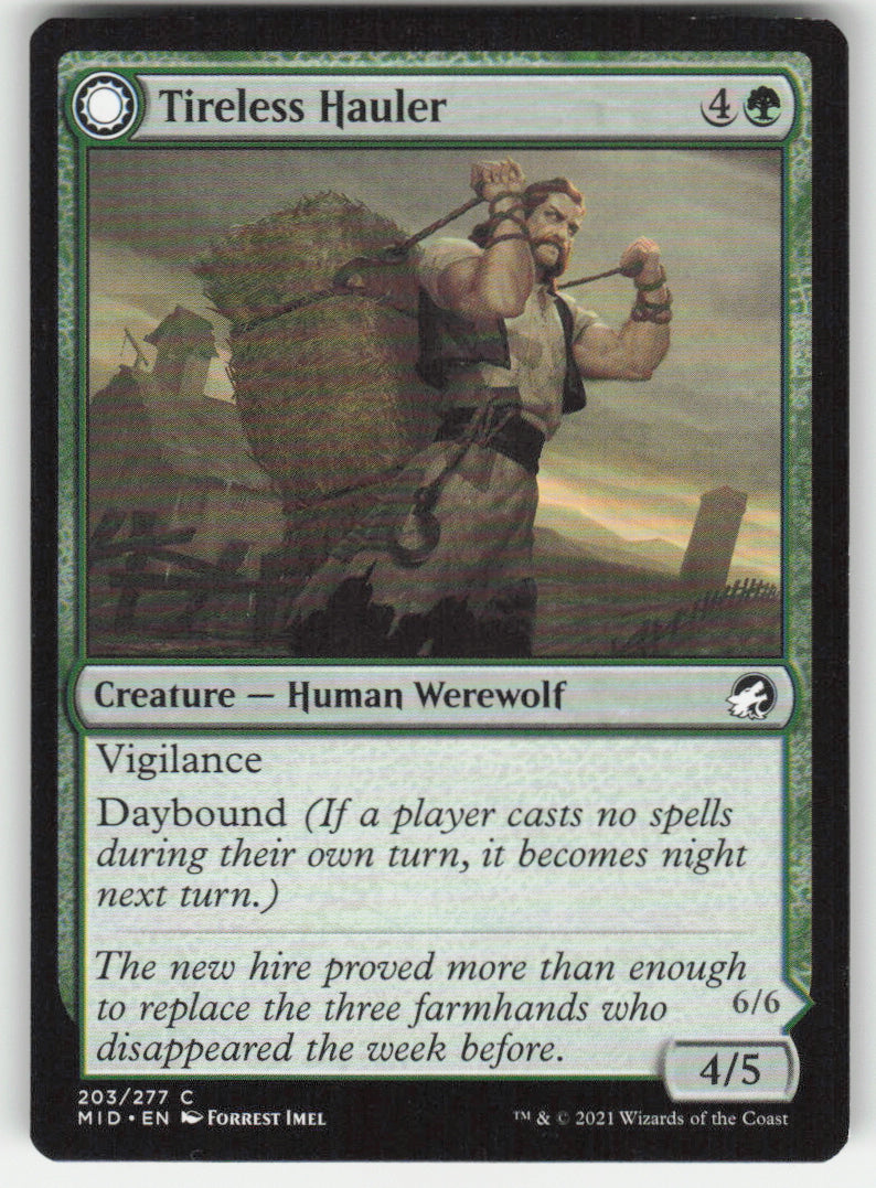 Tireless Hauler // Dire-Strain Brawler #203/277 Non-Foil