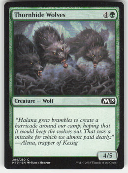 Thornhide Wolves #204/280 Core Set 2019 MTG Non-Foil English