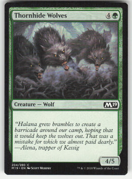 Thornhide Wolves #204/280 Core Set 2019 MTG Non-Foil English