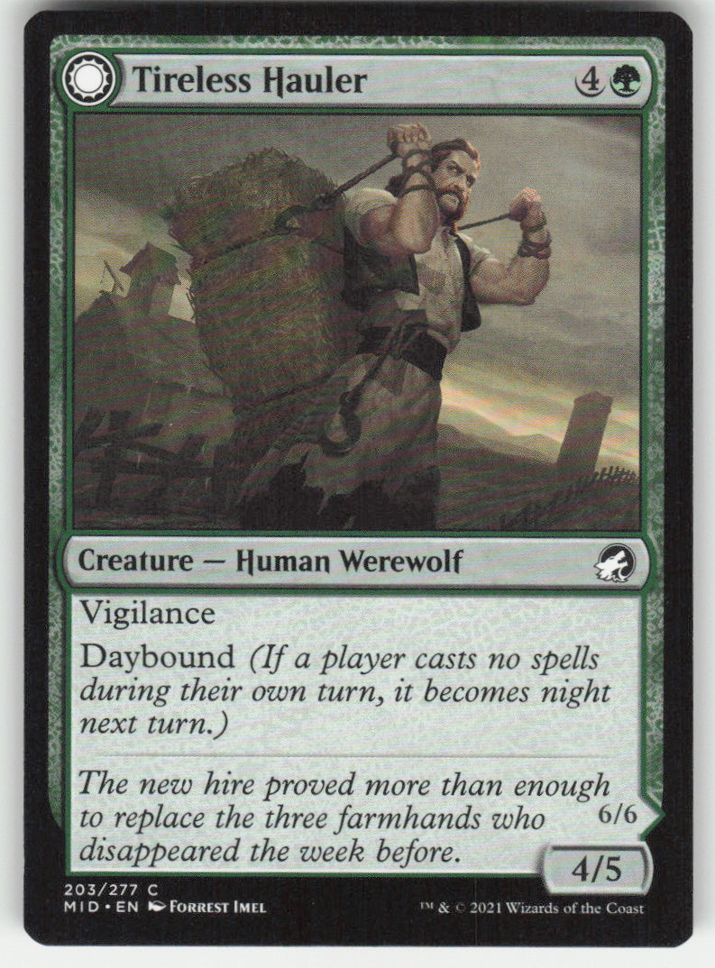 Tireless Hauler // Dire-Strain Brawler #203/277 Non-Foil