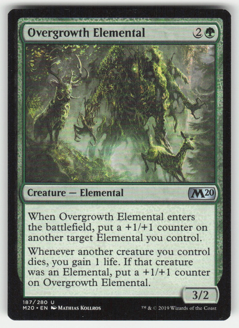 Overgrowth Elemental #187/280 Core Set 2020 MTG Non-Foil English