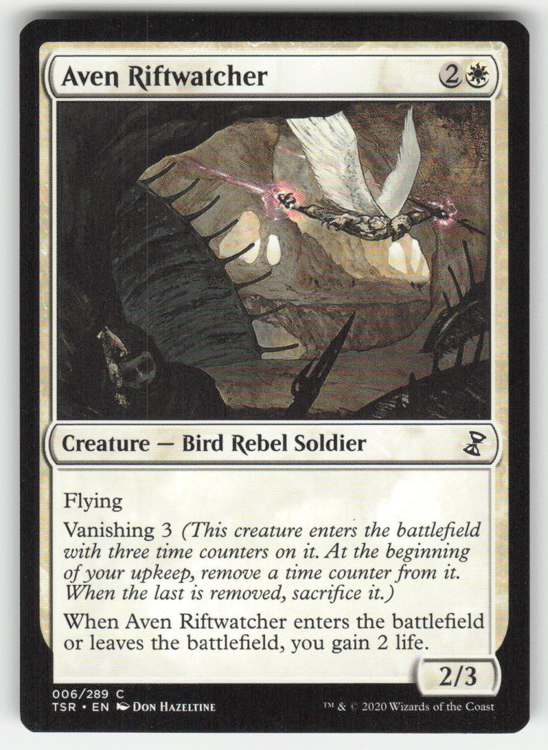 Aven Riftwatcher #6/289 Time Spiral Remastered MTG Non-Foil English
