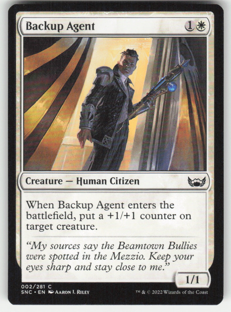 Backup Agent #2/281 Streets of New Capenna MTG Non-Foil English