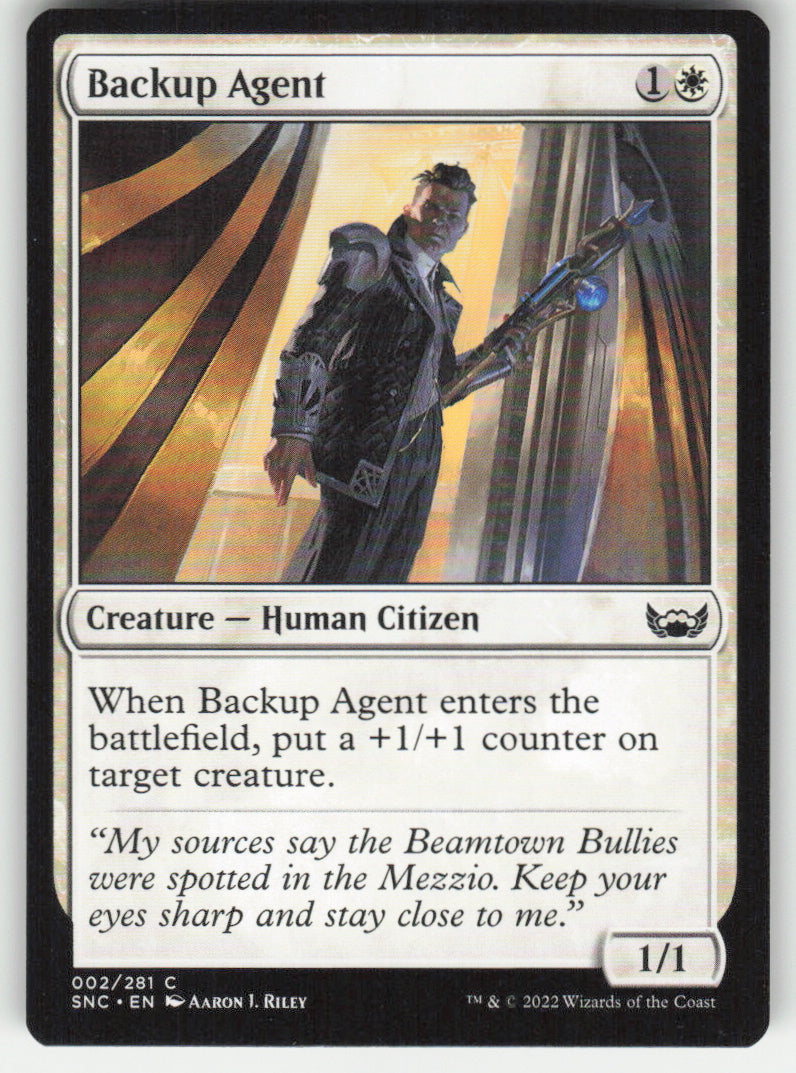 Backup Agent #2/281 Streets of New Capenna MTG Non-Foil English