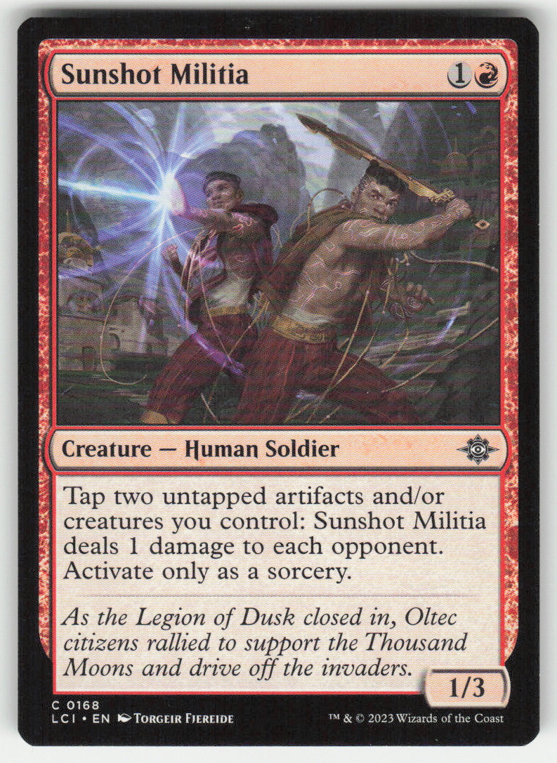Sunshot Militia #168 The Lost Caverns of Ixalan MTG Non-Foil English