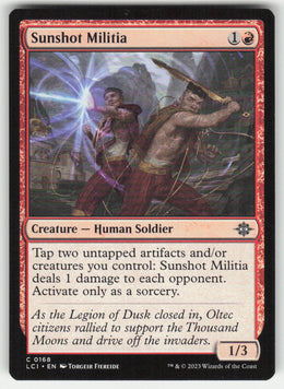 Sunshot Militia #168 The Lost Caverns of Ixalan MTG Non-Foil English