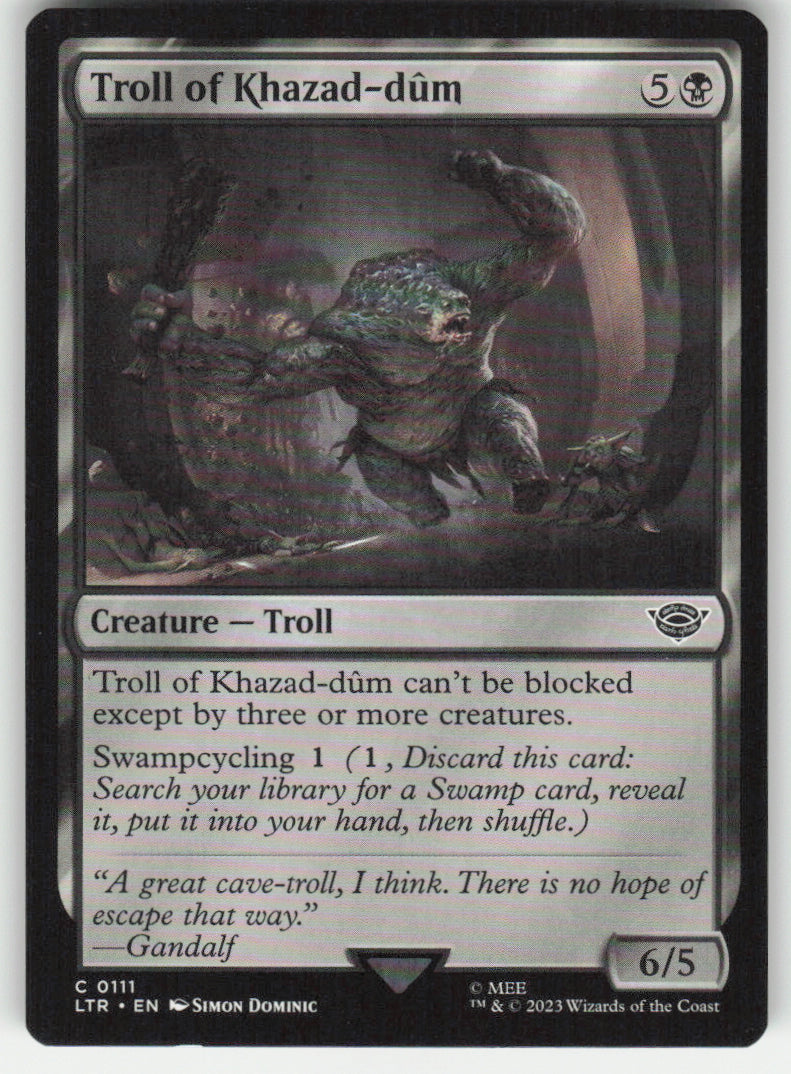 Troll of Khazad-dûm #111 Non-Foil