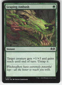 Leaping Ambush #177 Wilds of Eldraine MTG Non-Foil English