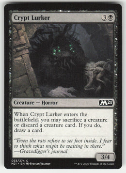 Crypt Lurker #93/274 Core Set 2021 MTG Non-Foil English