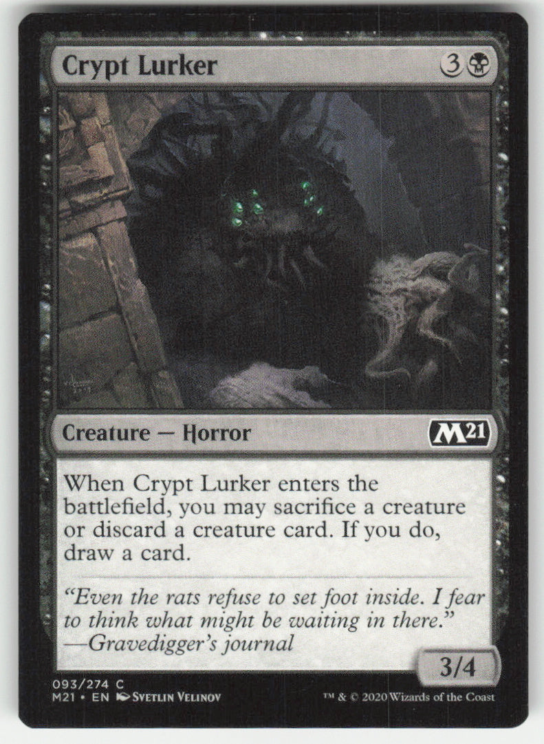 Crypt Lurker #93/274 Core Set 2021 MTG Non-Foil English