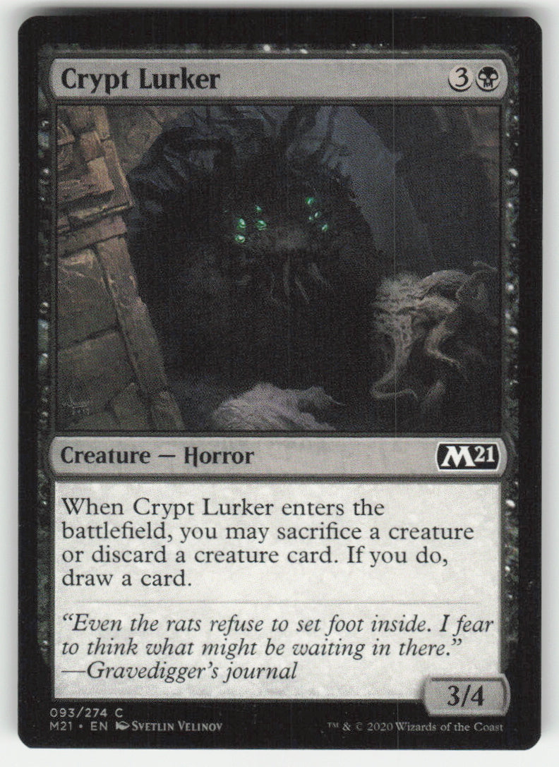Crypt Lurker #93/274 Core Set 2021 MTG Non-Foil English