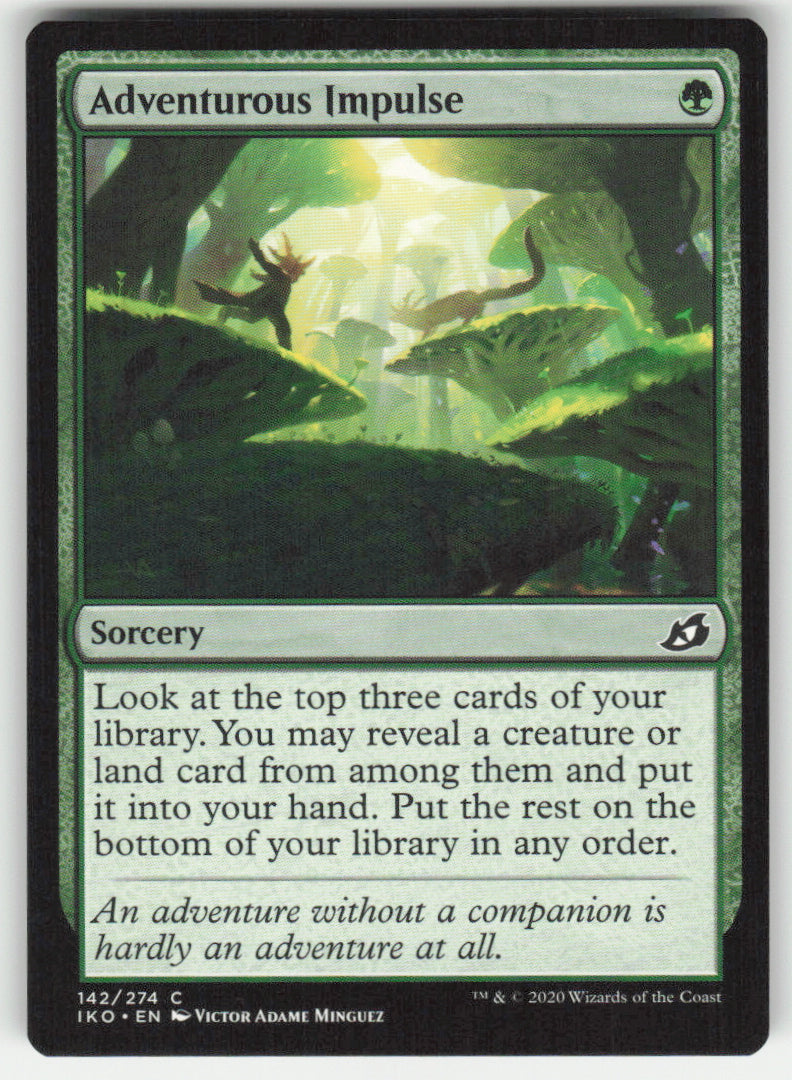 Adventurous Impulse #142/274 Ikoria: Lair of Behemoths MTG Non-Foil English