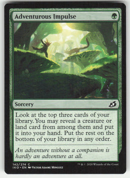 Adventurous Impulse #142/274 Ikoria: Lair of Behemoths MTG Non-Foil English