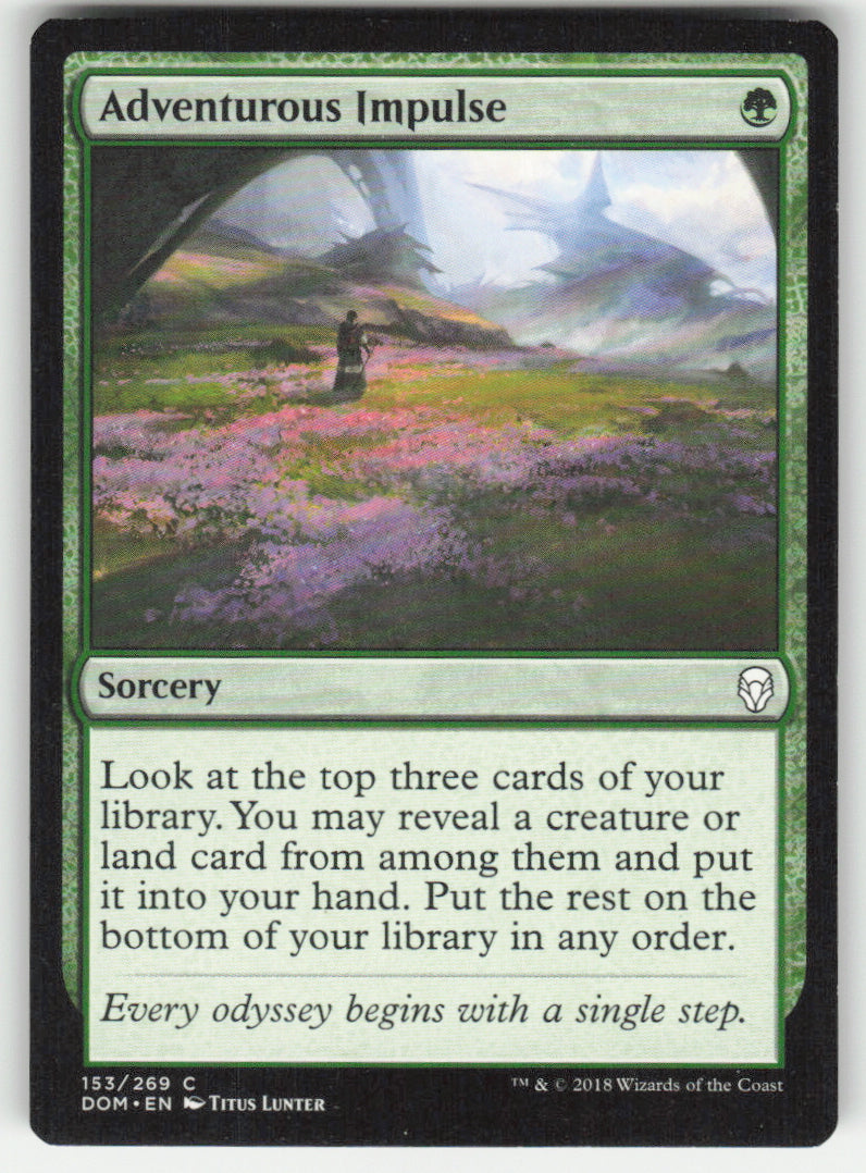 Adventurous Impulse #153/269 Dominaria MTG Non-Foil English