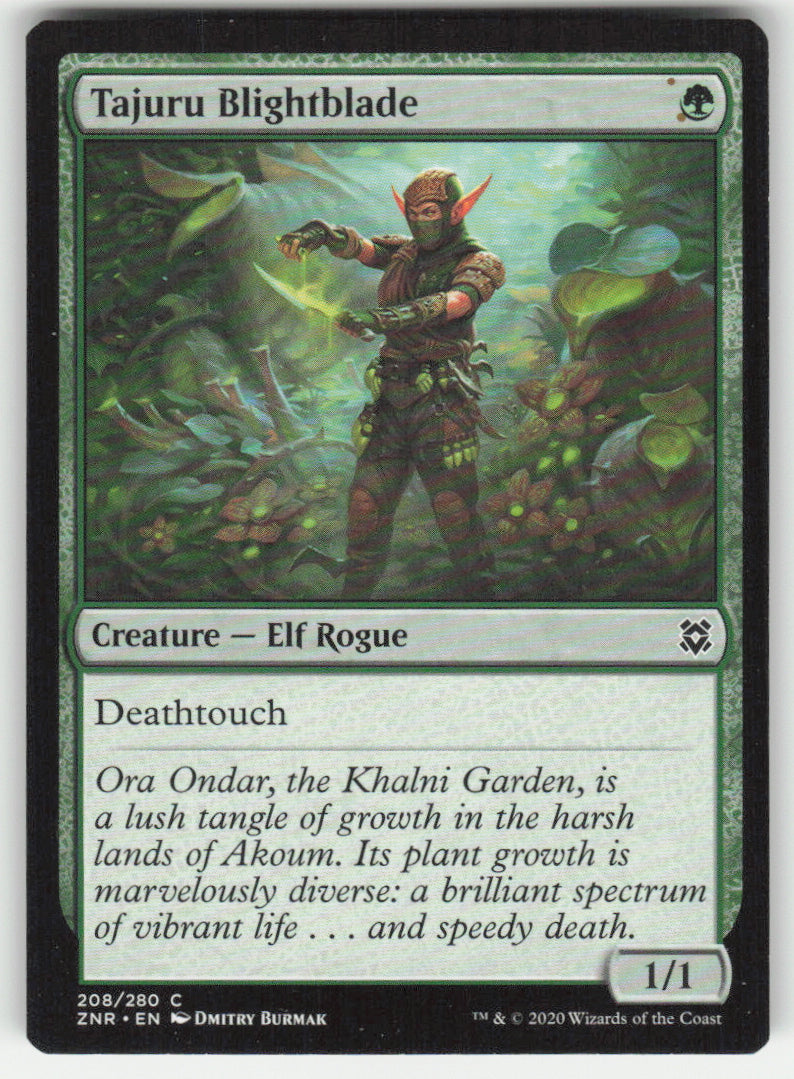 Tajuru Blightblade #208/280 Zendikar Rising MTG Non-Foil English