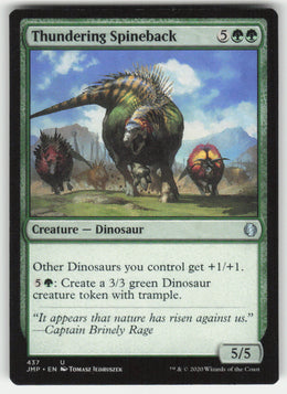Thundering Spineback #437 Jumpstart MTG Non-Foil English