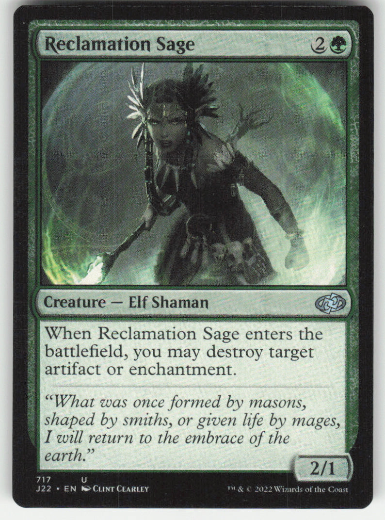Reclamation Sage #717 Jumpstart 2022 MTG Non-Foil English